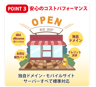 POINT3 安心のコストパフォーマンス